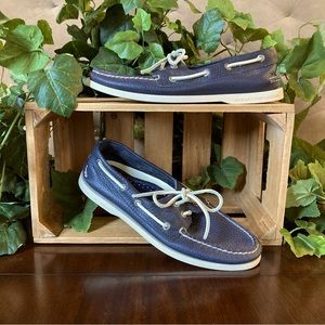 Men’s Dark Navy Sperry Top-Sider Moccasin/Loafer Boat Shoes Size 8.